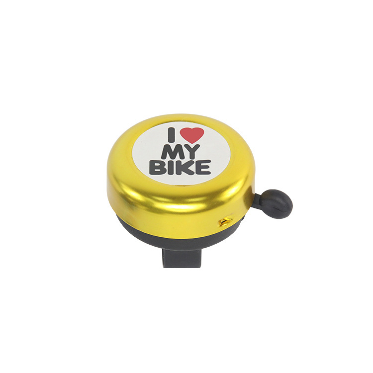 Timbre Bicicleta I Love My Bike - Amarillo